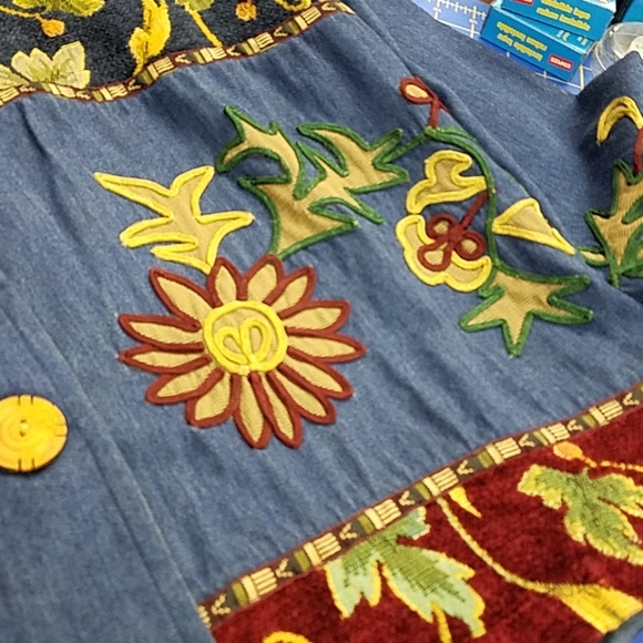 Sante' Classics XL Denim Beautiful Design Jacket - Picture 9 of 11